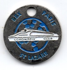Jeton de caddie LOKOMOTIV CLUB  EEX  PARIS  ST LAZARE   R SPORT  EQUIPEMENT SPOR