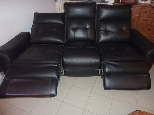Canape cuir electrique - cuir,