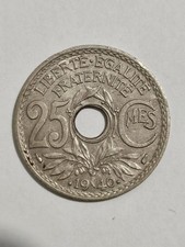 TRÈS BELLE PIECE DE 25 CENTIMES LINDAUER 1940 RARE 