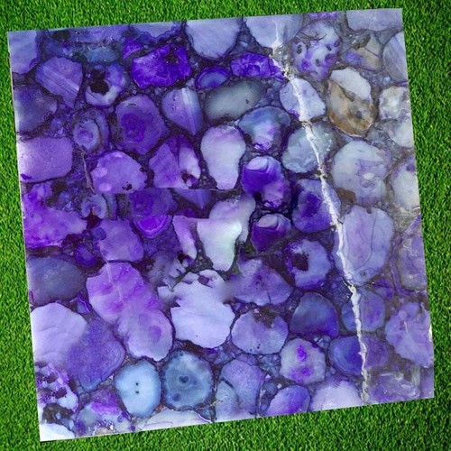 Table agate violette - agate, |
