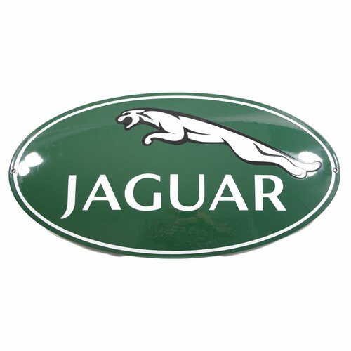 Plaque emaillée jaguar logo - plaque,