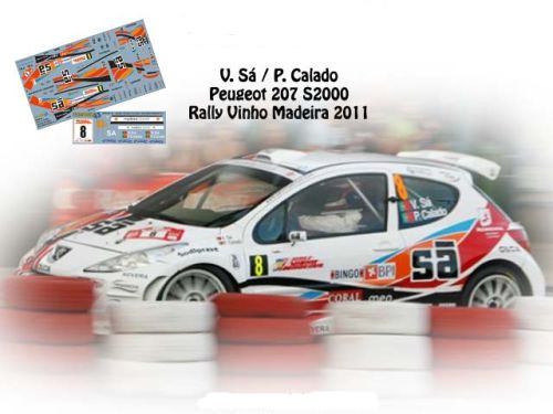 Decals peugeot 207 s2000 - decals, 1/43