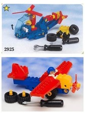 Lego Duplo Toolo 2 lots 2917 l'avion + 2925 l'hélicoptère complets