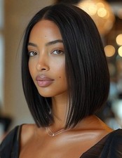 Perruque Femme Noir Courte Wig