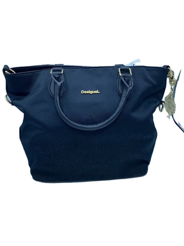 Desigual canvas handbag black - canvas,