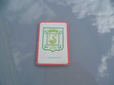 ancienne carte miroir sprint ecusson football 1960 style  panini fc sete