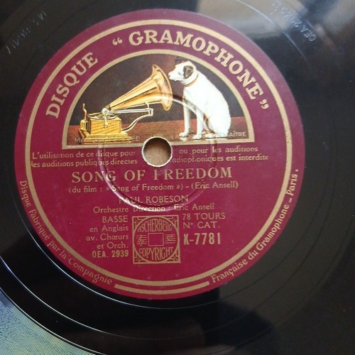 78t paul robeson song of - 78t,