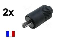 LOT DE 2 FICHES HP DIN HAUT PARLEUR MALE AUDIO VINTAGE