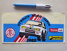 autocollant MONTE CARLO Peugeot Talbot Sport 205 T16 turbo 16 rally sticker 1985