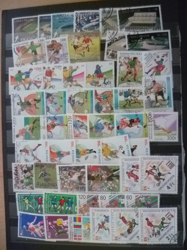 Lot timbres oblitere theme - oblitere,