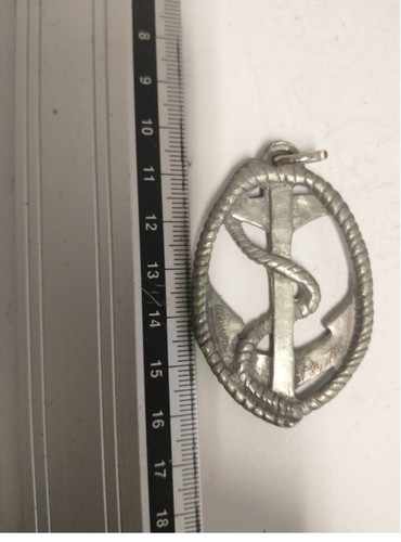 Insigne pendentif ancre marine - pendentif,