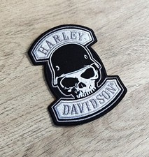 Patch HARLEY DAVIDSON SKULL écusson 8cm x 10cm thermocollant biker ?️