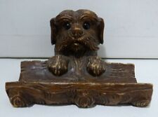 Encrier en bois XIX ème tête