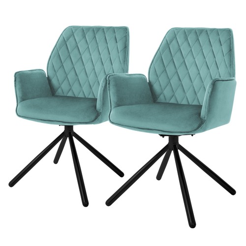 Chaise salon vert turc - 2x,