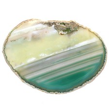 Agate verte en tranche –