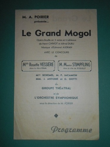 Programme grand mogol - programme,