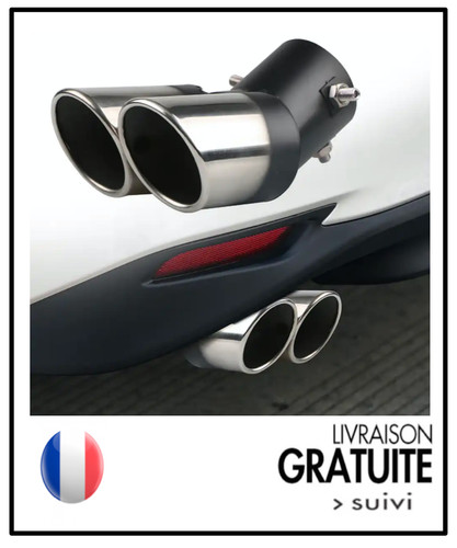 Embout echappement double 3 - embout,