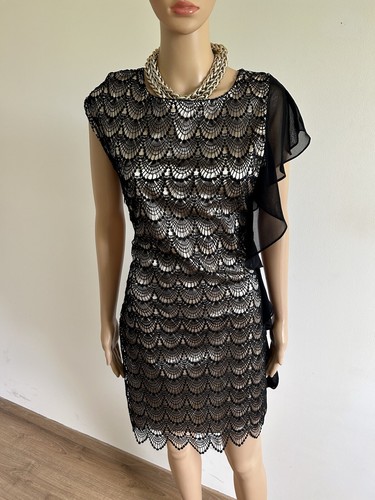 Robe noire beige en - robe,