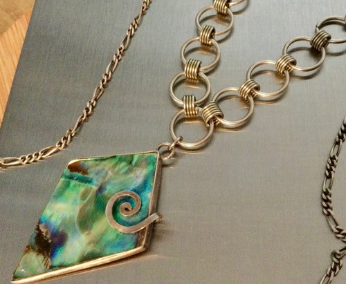 Ancien collier argent - ancien,