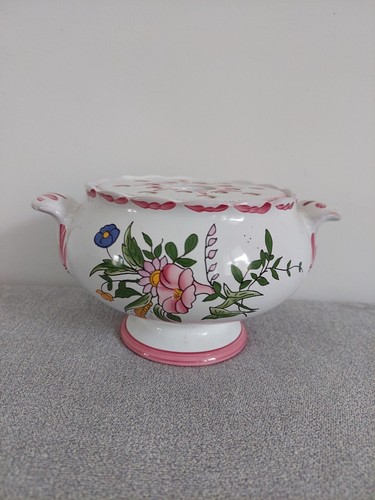 Vase pique fleurs - fleurs, faience