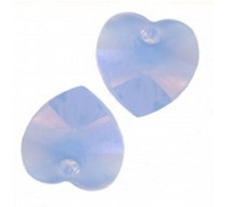 6  COEURS SWAROVSKI® ELEMENTS 6228 10.3 X 10 AIR BLUE OPAL X 6