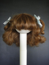 PERRUQUE pour poupée en Cheveux naturels Taille 6 - 27.5 cm - Doll wig 10.9"HC