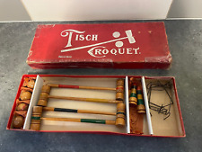 Jeu jouet ancien collection Mini Croquet en bois Spear Spiel complet et en boite