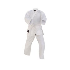 SPORTS Junior Enfants Karaté Uniforme Suit Vêtements Poly Coton Ceinture Blanche
