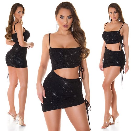 Robe mini girly - glitzer, sexy