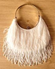 Superbe sac avec franges de perles en très bon état