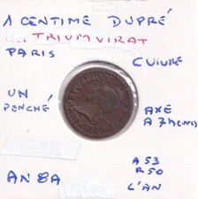 Un Centime DUPRÉ an 8A
