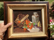 CATHERINE ALERINI CORSE TABLEAU HUILE SUR TOILE DE 1990