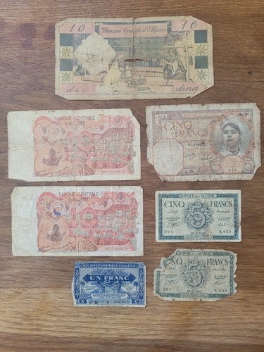 Algérie lot billets - lot, 7