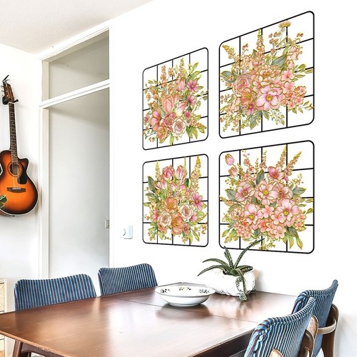 Stickers floraux salon - salon, décor
