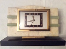 Reveil  BAYARD marbre et onyx   ART DECO 