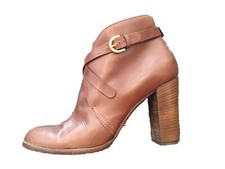 Authentique Boots Cuir Marron Sergio Rossi 36,5
