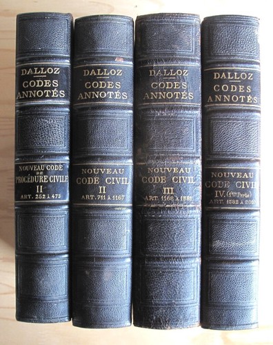 Lot dalloz codes annotés 1905 - dalloz,