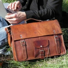 Véritable sacoche pour homme Business Messenger bandoulière sacoche pour ordi...