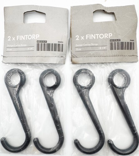 Ikea fintorp black - fintorp, hooks