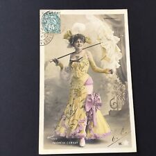 CPA Actrice T. CERNAY Théâtre AMBASSADEURS 1903 Ancienne Chapeau Postcard PC