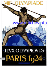 affiche poster   Paris 1924 jeux olympiques