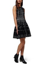 NEW TOPSHOP Dot Jacquard Fit & Flare Knit DRESS SIZE US 4 UK 8 EURO 36 $150 