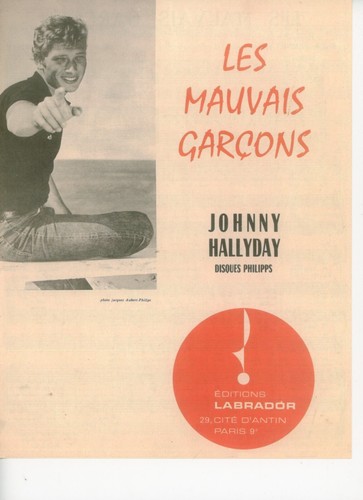 Johnny hallyday partition - hallyday,