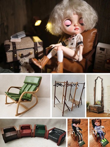 Scale dollhouse leather - 1:6,