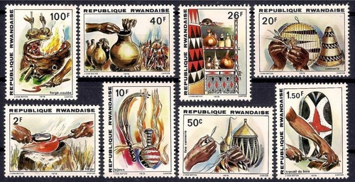 Rwanda 1979 artisanat vannerie - rwanda,