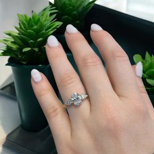 Bague en platine diamant