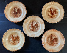 Série 5 assiettes plates au