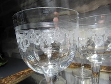 Ancien  6 Verres a eau Cristal