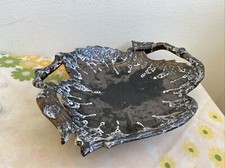 Ancienne Coupe A Fruit Métal Forme Feuille Deco Signe Au Dos Deco Rétro