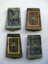 COLONIALE 21 EME RIMA LOT DE 4 PASSANTS DE COMPAGNIES N°1*